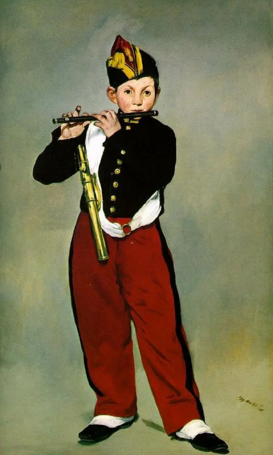 世界名画吹笛子的男孩图片高清百度网盘下载