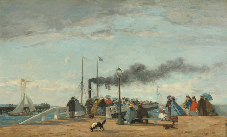 欧仁布丹油画作品图维列的码头百度网盘资源下载